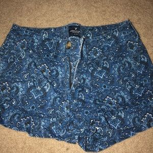 paisley printed shorts